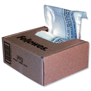Fellowes Shredder Bags Capacity 38 Litre [for SB-87Cs Series] Ref 36052 [Pack 100]