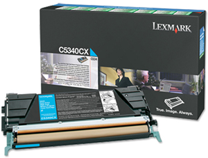 Lexmark C534 Return Program Laser Toner Cartridge Page Life 7000pp Cyan Ref C5340CX