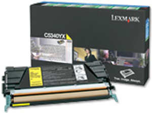 Lexmark C534 Return Program Laser Toner Cartridge Page Life 7000pp Yellow Ref C5340YX