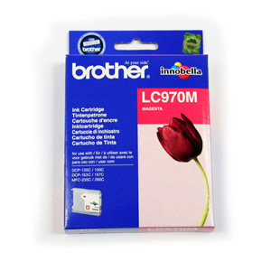 Brother Inkjet Cartridge Page Life 300pp Magenta Ref LC970M