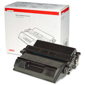 OKI Laser Toner Print Cartridge Page Life 15000pp Black [for B6100] Ref 9004058