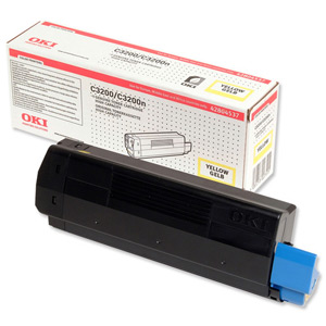 OKI Laser Toner Cartridge Page Life 3000pp Yellow [forC5250 C5450] Ref 42804545