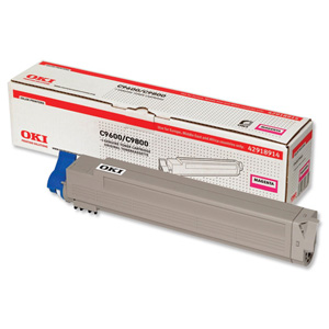 OKI Laser Toner Cartridge Page Life 15000pp Magenta Ref 42918914