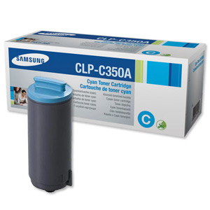 Samsung Laser Toner Cartridge Cyan for Page Life 2000pp [CLP-350] Ref CLP-C350A/ELS