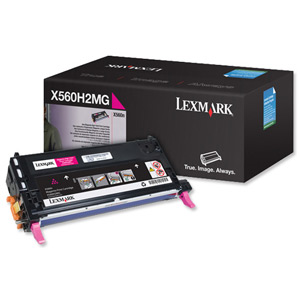 Lexmark High Life Laser Toner Cartridge Page Life 10000pp Magenta [for X560] Ref X560H2MG