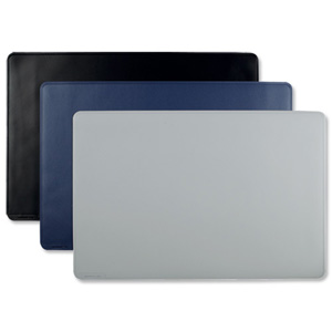 Durable Desk Mat Contoured Edge with Foam Anti-slip Backing W530xD400mm Dark Blue Ref 7102/07