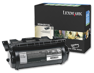 Lexmark Laser Toner Cartridge Return Program Page Life 6000pp Black Ref X644A11E Ident: 824P