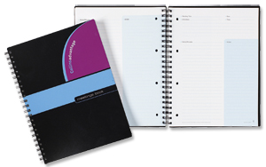 Collins Advantage Meetings Book Wirebound Perforated 4-Hole Punched 100gsm A4+ Ref 64MBAD