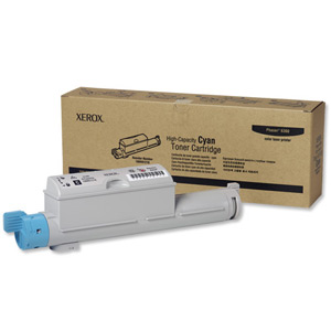 Xerox Laser Toner Cartridge Hi-Capacity Page Life 12000pp Cyan [for Phaser 6360] Ref 106R01218