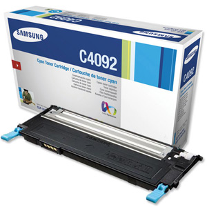 Samsung Laser Toner Cartridge Page Life 1000pp Cyan Ref CLT-C4092S/ELS