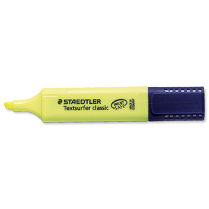 Staedtler Textsurfer Classic Highlighter Inkjet-safe Line Width 2.5-4.7mm Yellow Ref 3641 [Pack 10]