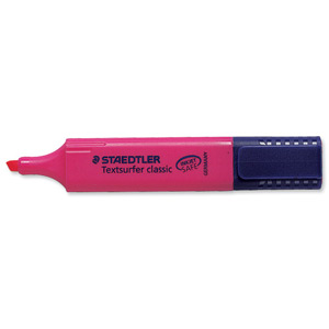 Staedtler Textsurfer Classic Highlighter Inkjet-safe Line Width 2.5-4.7mm Pink Ref 36423 [Pack 10]
