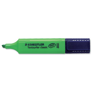 Staedtler Textsurfer Classic Highlighter Inkjet-safe Line Width 2.5-4.7mm Green Ref 3645 [Pack 10]