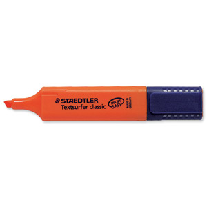 Staedtler Textsurfer Classic Highlighter Inkjet-safe Line Width 2.5-4.7mm Orange Ref 3644 [Pack 10]