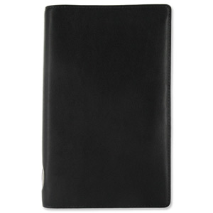 Filofax Guildford Personal Organiser Soft Leather for Refills 95x171mm Slimline Black Ref 024831