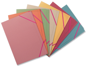Guildhall Professional Folio File Manilla Elasticated 450gsm 30mm Foolscap Buff Ref 211/1000Z [Pack 10]