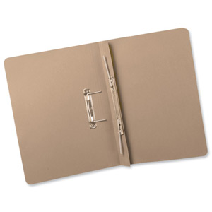 Guildhall Transfer Spring Files Heavyweight 420gsm Capacity 38mm Foolscap Buff Ref 211/7001Z [Pack 25]