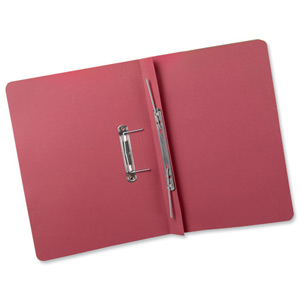 Guildhall Transfer Spring Files Heavyweight 420gsm Capacity 38mm Foolscap Red Ref 211/7005Z [Pack 25]
