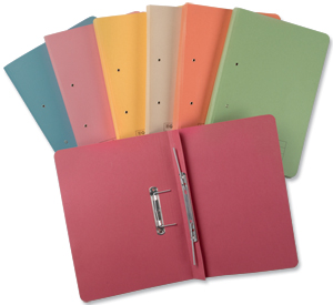 Guildhall Transfer Spring Files Heavyweight 420gsm Capacity 38mm Foolscap Pink Ref 211/7006Z [Pack 25]