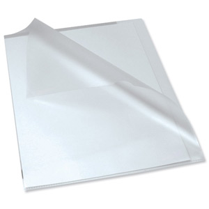 Rexel Anti Slip Folders Cut Flush Polypropylene High Grip 150micron Clear Ref 2102211 [Pack 25]