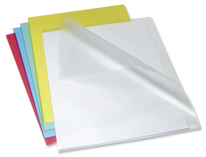 Rexel Anti Slip Folders Cut Flush Polypropylene High Grip 150micron Blue Ref 2102212 [Pack 25]