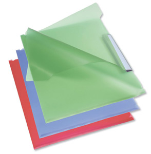 Rexel Active Tab Folder Multipart Polypropylene for 150 Sheets A4 Landscape Assorted Ref 2102240 [Pack 5]