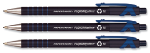 Paper Mate Flexgrip Ultra Retractable Ball Pen Recycled Black Ref S0845810 [Pack 12]