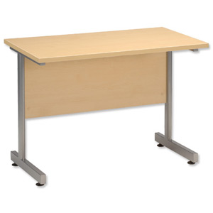 Influx Rectangular Return Desk W1000xD600xH720mm Maple