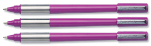 Pentel Linestyle Ballpoint Pen Tip 0.8mm Line Width 0.4mm Violet Ref BK708-V [Pack 12]