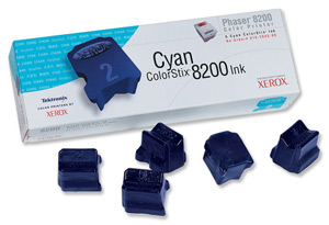 Xerox ColorStix Solid Ink Sticks Cyan [for Phaser 8200] Ref 16204500 [Pack 5]