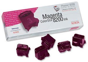 Xerox ColorStix Solid Ink Sticks Magenta [for Phaser 8200] Ref 16204600 [Pack 5]
