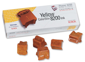 Xerox ColorStix Solid Ink Sticks Yellow [for Phaser 8200] Ref 16204700 [Pack 5]