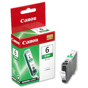 Canon BCI-6G Inkjet Cartridge Page Life 280pp Green Ref 9473A002