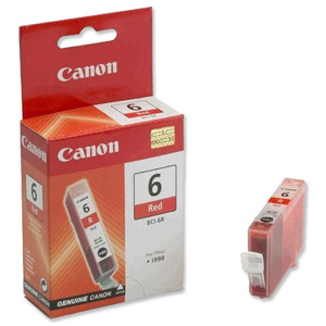 Canon BCI-6R Inkjet Cartridge Page Life 280pp Red Ref 8891A002