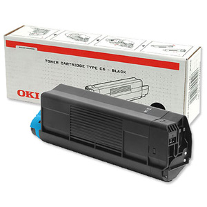 OKI Laser Toner Cartridge Page Life 3000pp Black [for C3100] Ref 42804516