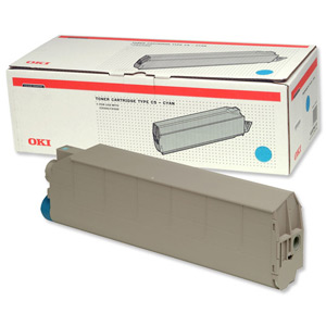 OKI Laser Toner Cartridge Page Life 15000pp Cyan [for C9300 9500] Ref 41963607