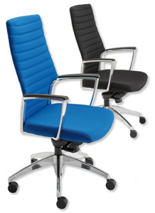 Adroit Zip Executive Armchair Back H640mm W500xD510xH440-540mm Sapphire Ref AccordSA