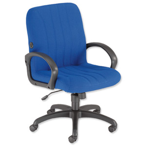 Trexus Lumb-Air Managers High Back Armchair Back H540mm W510xD460xH440-540mm Blue Ref SP9085BL