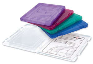 Snopake Safecase Document Store Box Plastic Slimline for 50 Sheets A4 Clear Ref 15377 [Pack 5]