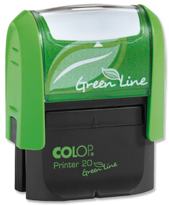Colop Printer 20 Green Line Custom Stamp Self-Inking 4 Lines Text Imprint 37x13mm Ref 1082802204