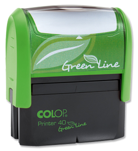 Colop Printer 40 Green Line Custom Stamp Self-Inking 6 Lines Text Imprint 58x22mm Ref 1084802204