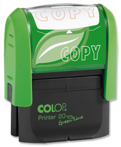 Colop Green Line Word Stamp COPY Imprint 38x14mm Red Ref 1092704030