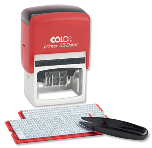Colop Printer 55 D-I-Y Text Stamp Self-Inking 8 Lines Text Imprint 60x40mm Black Ref 11518030
