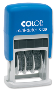 Colop S120 Mini Dater Stamp Self-Inking 12 Years Imprint 20x3.8mm Black Ref 14520000