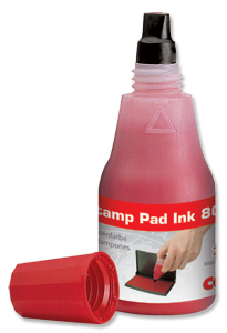 Colop 801 Stamp Pad Ink High Quality Water Based 25 ml Red Ref 55002330