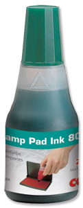 Colop 801 Stamp Pad Ink High Quality Water Based 25 ml Green Ref 55002350