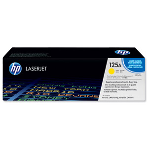 Hewlett Packard [HP] No. 125A Laser Toner Cartridge Page Life 1400pp Yellow Ref CB542A Ident: 816B