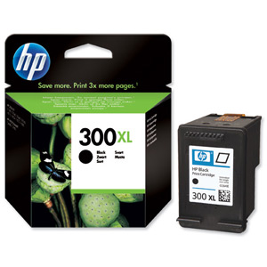 Hewlett Packard [HP] No. 300XL Inkjet Cartridge Page Life 600pp Black Ref CC641EE