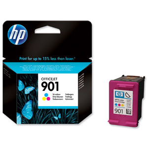 Hewlett Packard [HP] No. 901 Inkjet Cartridge Page Life 360pp Colour Ref CC656AE