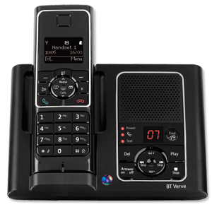 BT Verve 450 DECT Telephone Cordless SMS 200-entry Phonebook 20 Caller IDs TAM 15mins Ref 35734
